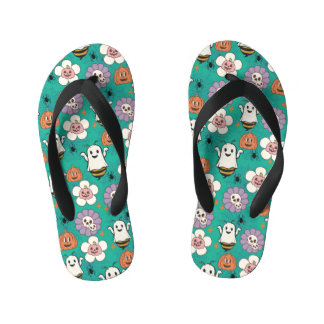 Ghost Swarm Kid's Flip Flops