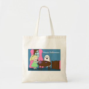 Ghost Tea Party Cute Personalize Tote Bag