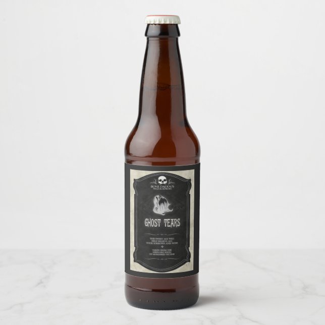 Ghost Tears Halloween Bière Étiquettes (Devant)