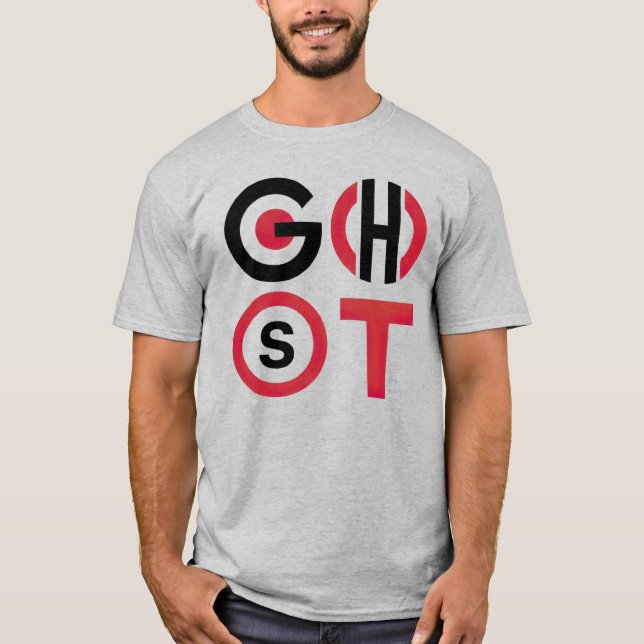 Ghost Text T-Shirt (Front)