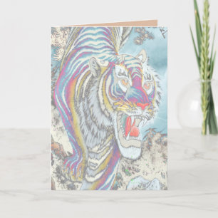 Ghost Tiger Blank Full-Colour Card Vertical