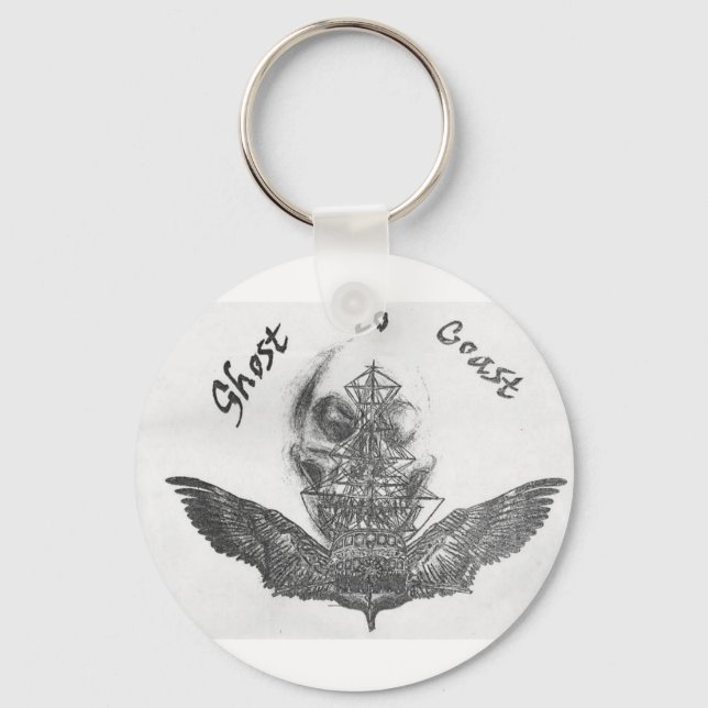 Ghost to Coast Ghost ship keychain (Front)