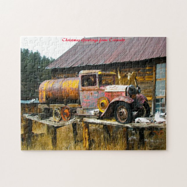 Ghost Town Colorado.Christmas Greetings Jigsaw Puzzle (Horizontal)