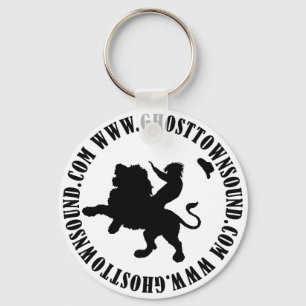 Ghost Town Sound B&W Keychain