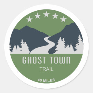 Ghost Town Trail Pennsylvania Classic Round Sticker