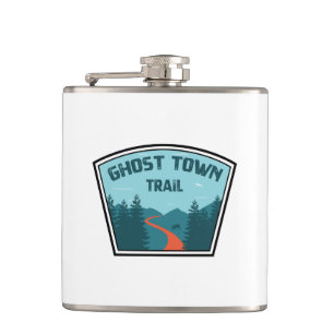 Ghost Town Trail Pennsylvania Hip Flask