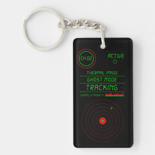 Ghost Tracker Radar Paranormal Scanner Display Art Keychain