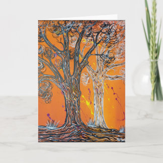 Ghost Trees Greeting Card