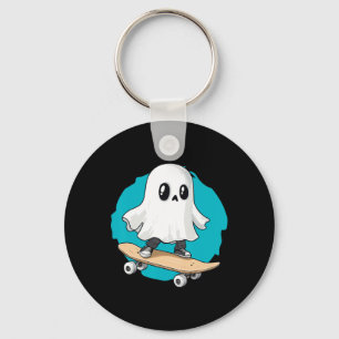 Ghost Trippy Vaporwave Halloween Techno Rave Edm M Keychain