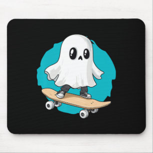 Ghost Trippy Vaporwave Halloween Techno Rave Edm M Mouse Pad