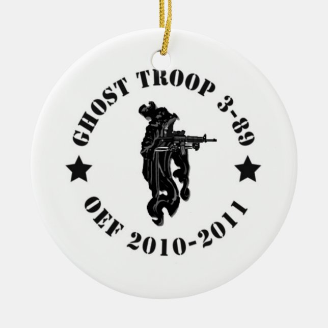 Ghost Troop Ceramic Ornament (Front)