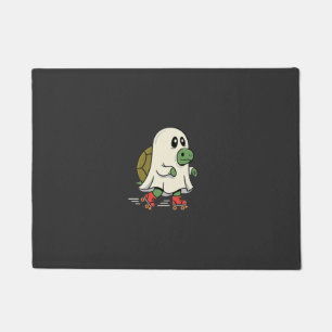 Ghost Turtle Roller Skates Halloween Design_1 Doormat