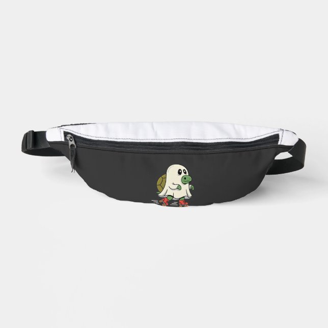 Ghost Turtle Roller Skates Halloween Design_1 Fanny Pack (Front)