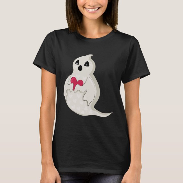 Ghost Valentines Day Cute Funny Ghost Valentines D T-Shirt (Front)