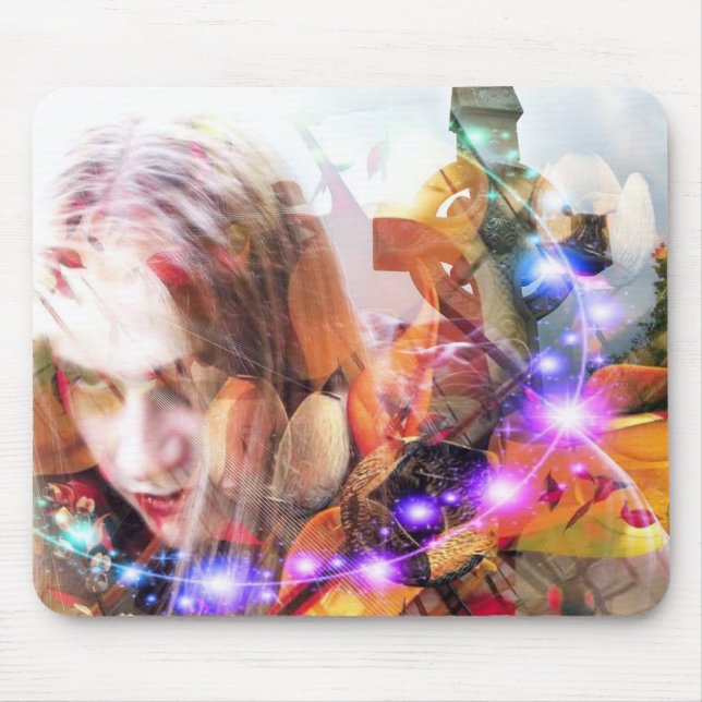 Ghost Vampire Mouse Pad (Front)