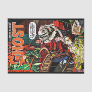 Ghost Vintage Horror Comics Witch's Call Decoupage Tissue Paper