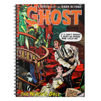 Ghost Vintage Horror Comics Witch's Call Notebook