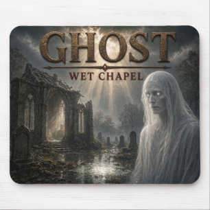 Ghost Wet Chapel Dark Realism Mouse Pad