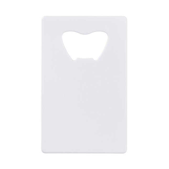 Ghost White Credit Card Bottle Opener (Front)