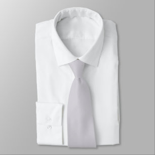 Ghost White Grey Modern Solid Colour     Tie