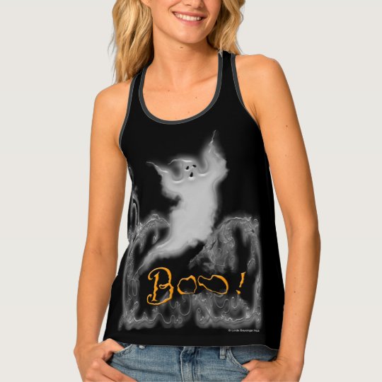 Ghost White Scrolls Tank Top