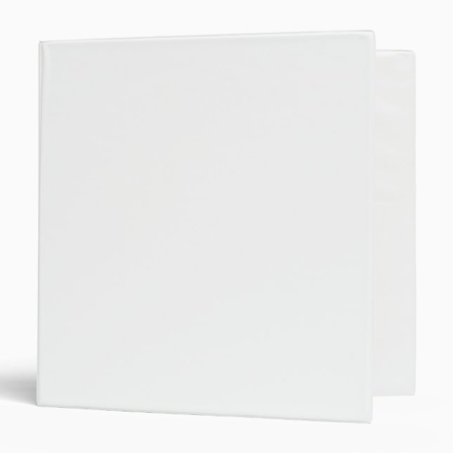 Ghost White Solid Colour Binder (Front/Inside)