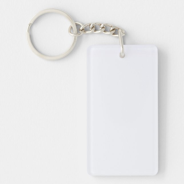 Ghost White Solid Colour Keychain (Front)