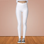 Ghost White Solid Colour Leggings<br><div class="desc">Ghost White Solid Colour</div>