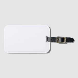 Ghost White Solid Colour Luggage Tag