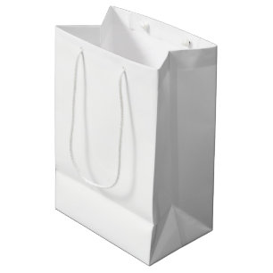 Ghost White Solid Colour Medium Gift Bag