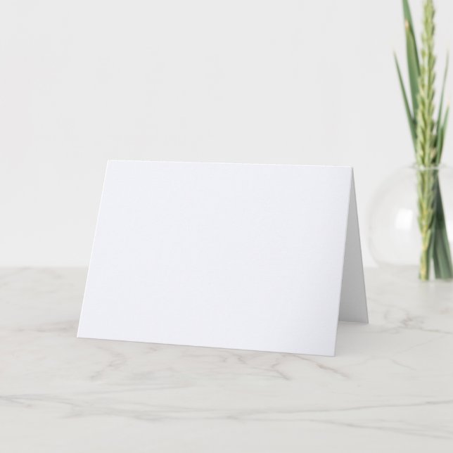 Ghost White Solid Colour Thank You Card (Front)