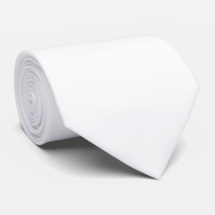 Ghost White Solid Colour Tie