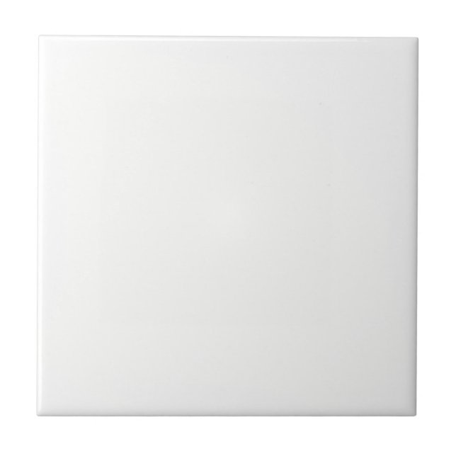 Ghost White Solid Colour Tile (Front)