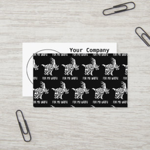 Ghost White Styracosaurus  with Tribal War Paint Business Card