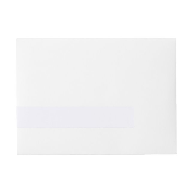 Ghost White Wraparound Address Label (Front)