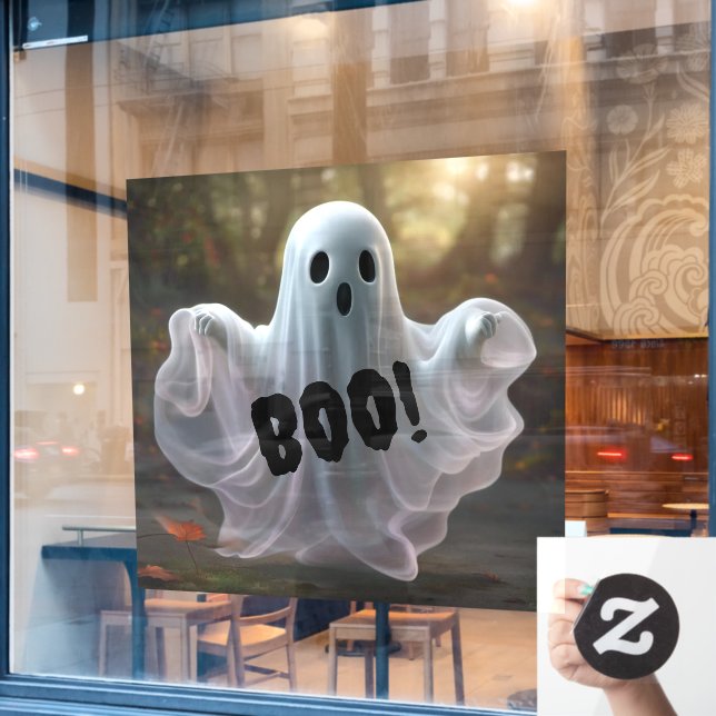 Ghost Window Cling (Cafe Window)