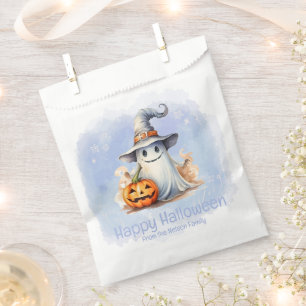 Ghost Witches Hat Jack-O' Lantern Happy Halloween Favour Bag