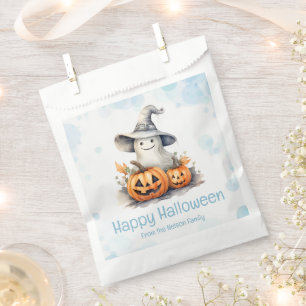 Ghost Witches Hat Jack-O' Lantern Happy Halloween Favour Bag