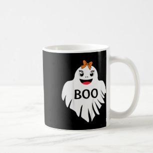 Ghost With Bow Boo Girls Halloween T Shirt Coffee Mug
