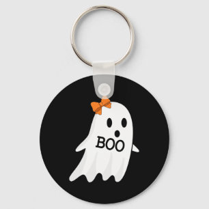 Ghost With Bow Boo Halloween Costume For Girls Kid Keychain