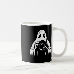 Ghost With Camera - Creepy Photography Halloween L Coffee Mug