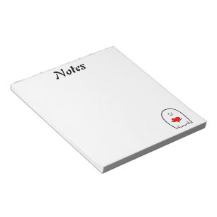 Ghost with Heart Notepad