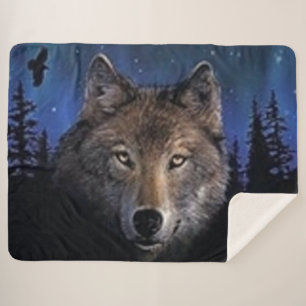 GHOST WOLF SHERPA BLANKET