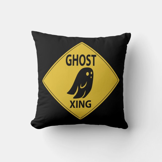 Ghost Xing Throw Pillow (Front)