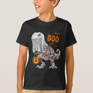Ghost Zombie Mummy Dinosaur Funny Boo Halloween Pu T-Shirt