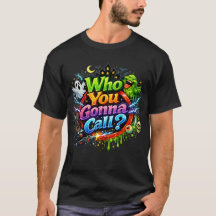 Ghostbusters "Who You Gonna Call" Retro Design