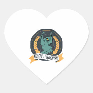 Ghostbusting - Halloween Heart Sticker