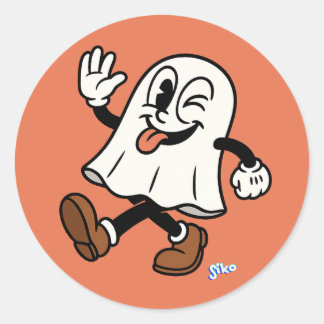 Ghosted Classic Round Sticker