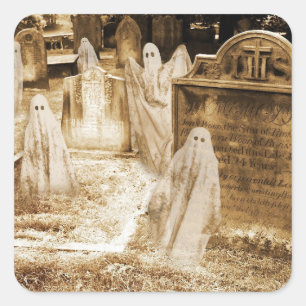 Ghosted Square Stickers