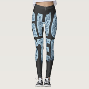 Ghosted Translucent Ghost Typography Funny Dating Leggings